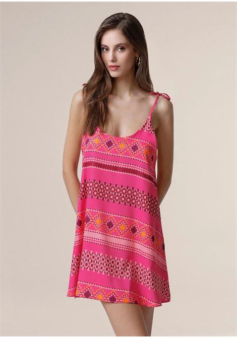 short patterned dress ME FUI | 1600X28ETNICO-FUXIA